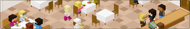 Restaurant game scene